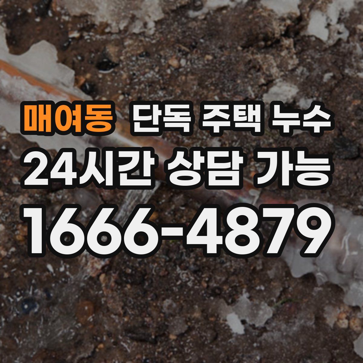 매여동 단독 주택 누수
