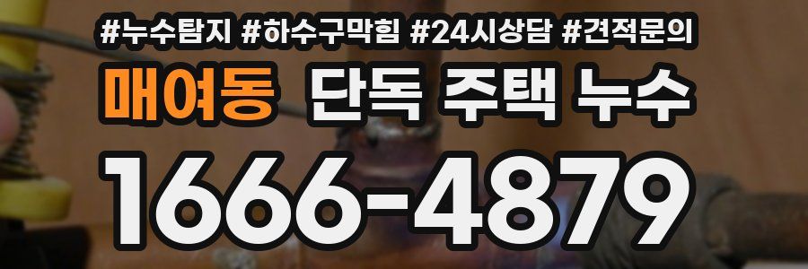 매여동 단독 주택 누수