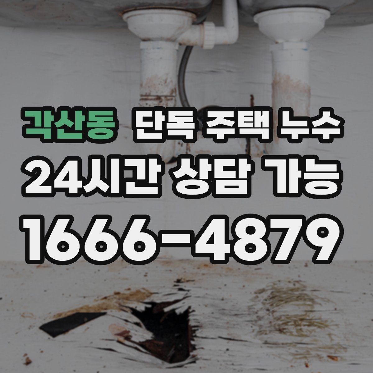 각산동 단독 주택 누수 마당 경사와 배수 불량이 원인일 때