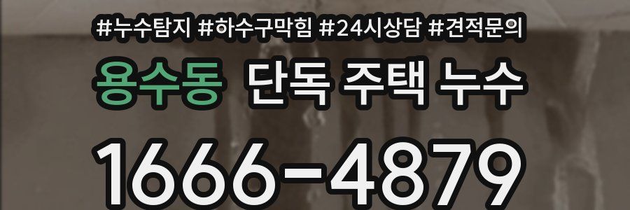 용수동 단독 주택 누수