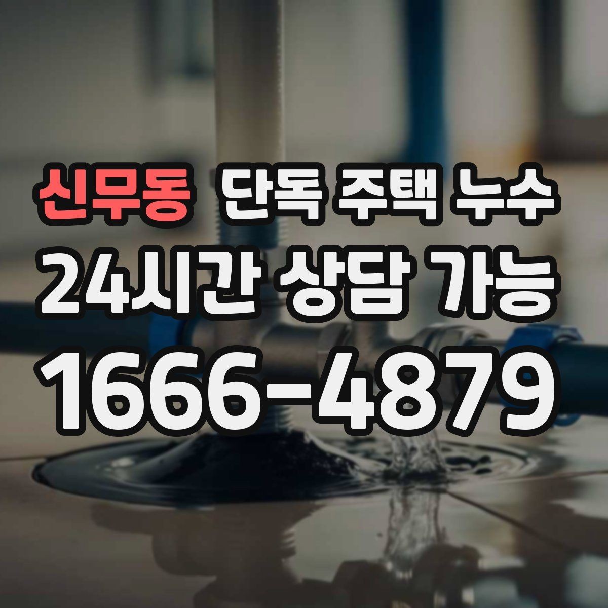 신무동 단독 주택 누수 싱크대 하부에서 물이 새는 흔한 원인