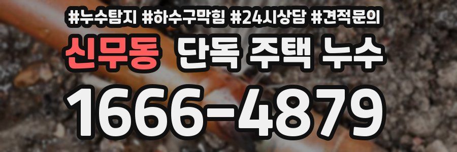 신무동 단독 주택 누수