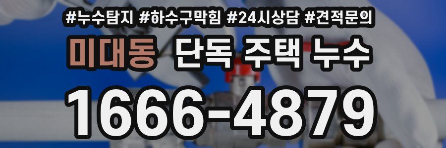 미대동 단독 주택 누수