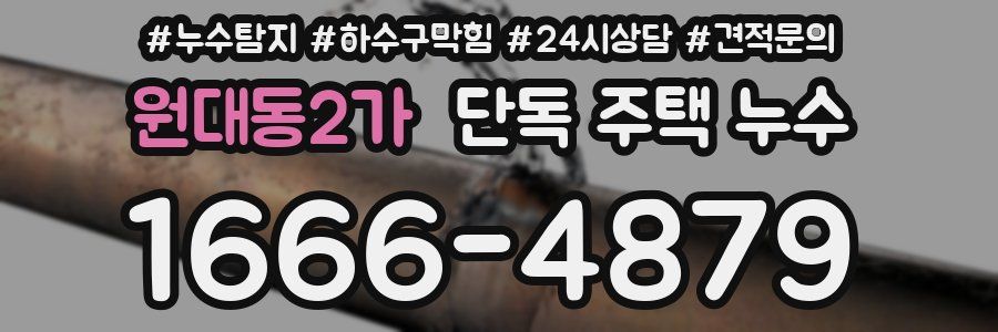 원대동2가 단독 주택 누수