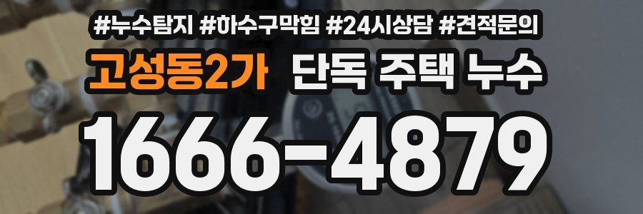 고성동2가 단독 주택 누수
