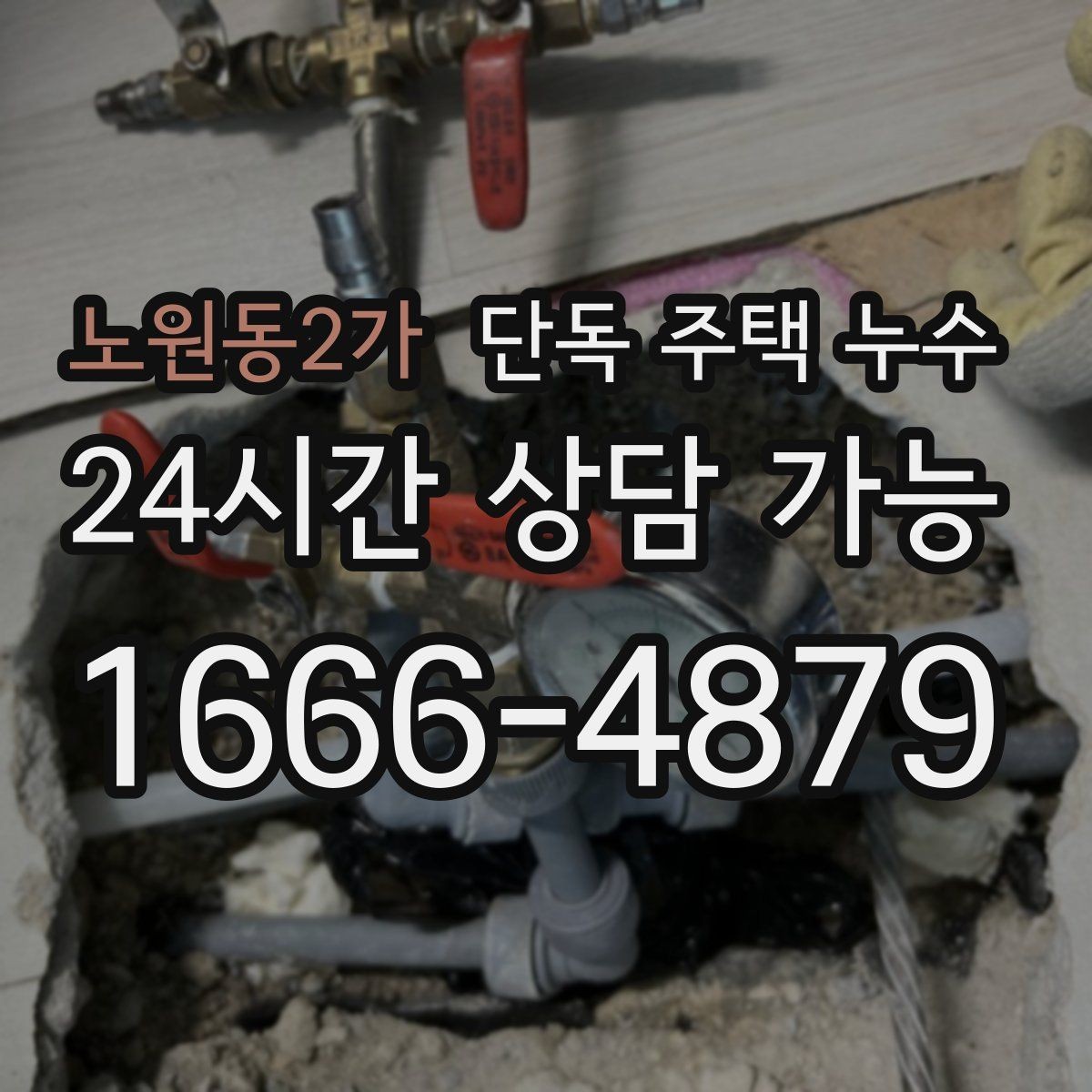 노원동2가 단독 주택 누수 우수관 연결부 틈새가 원인일 때