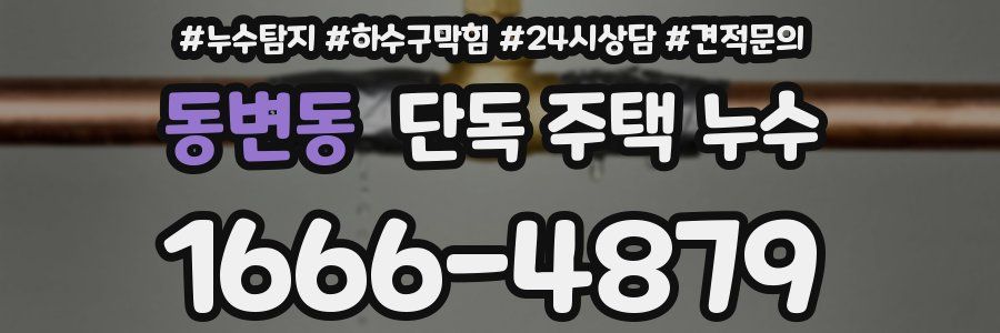 동변동 단독 주택 누수