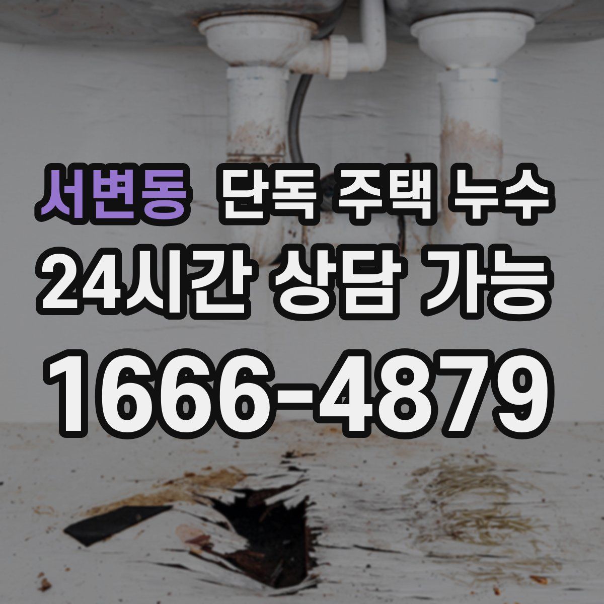 서변동 단독 주택 누수