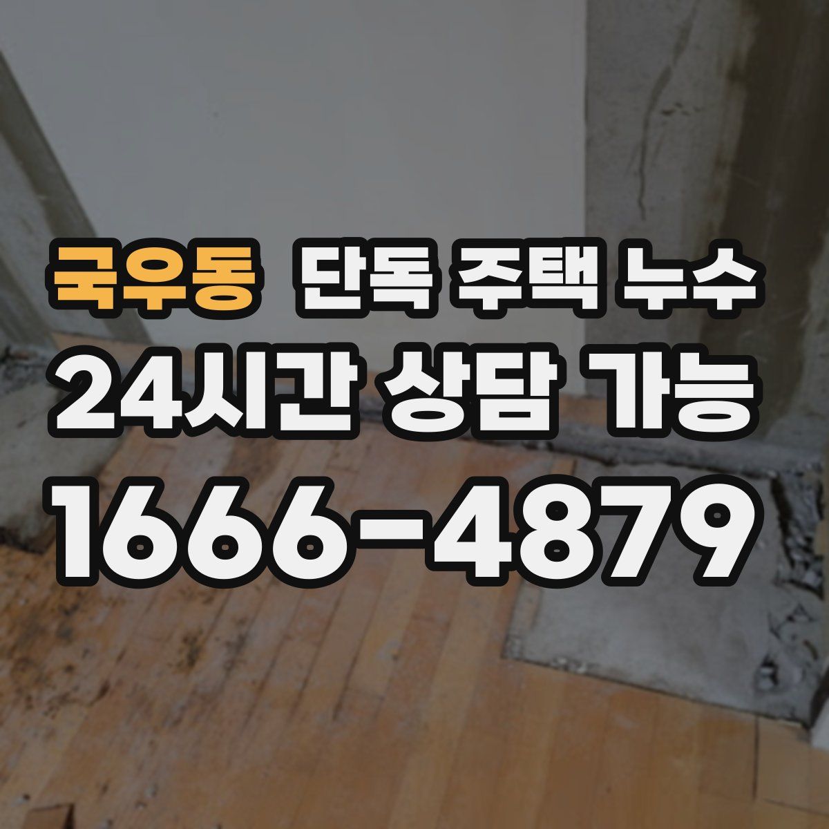 국우동 단독 주택 누수