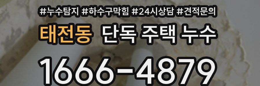 태전동 단독 주택 누수