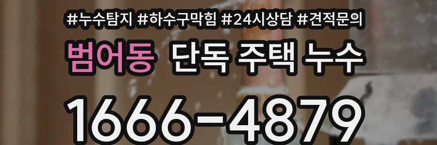 범어동 단독 주택 누수