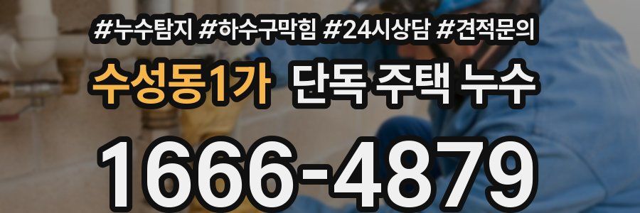 수성동1가 단독 주택 누수