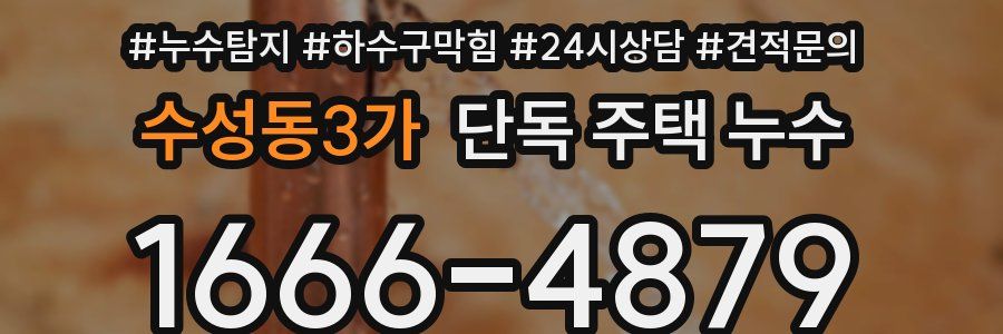 수성동3가 단독 주택 누수