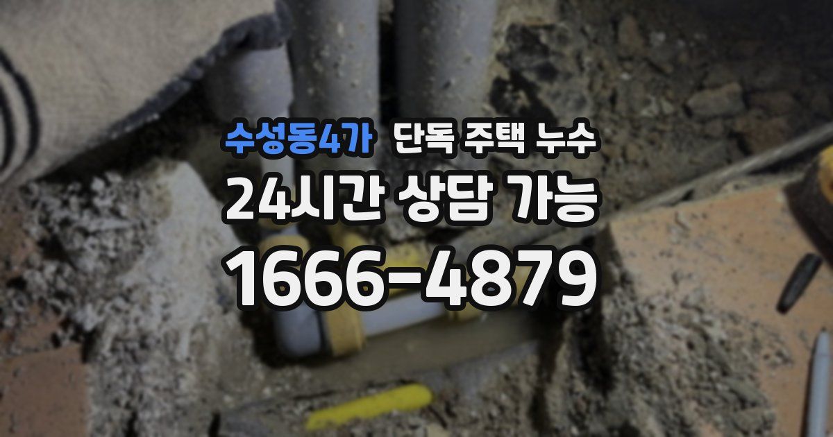 수성동4가 단독 주택 누수