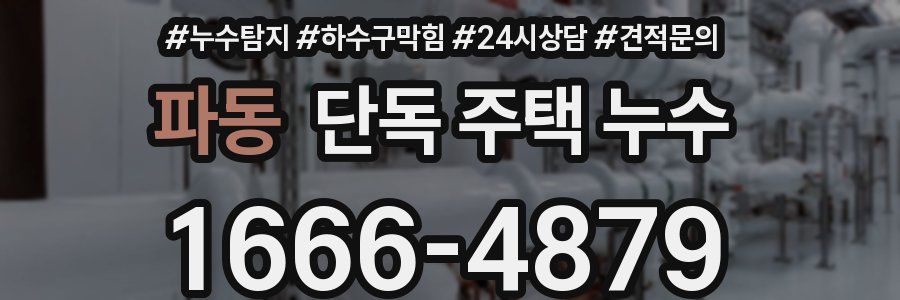 파동 단독 주택 누수