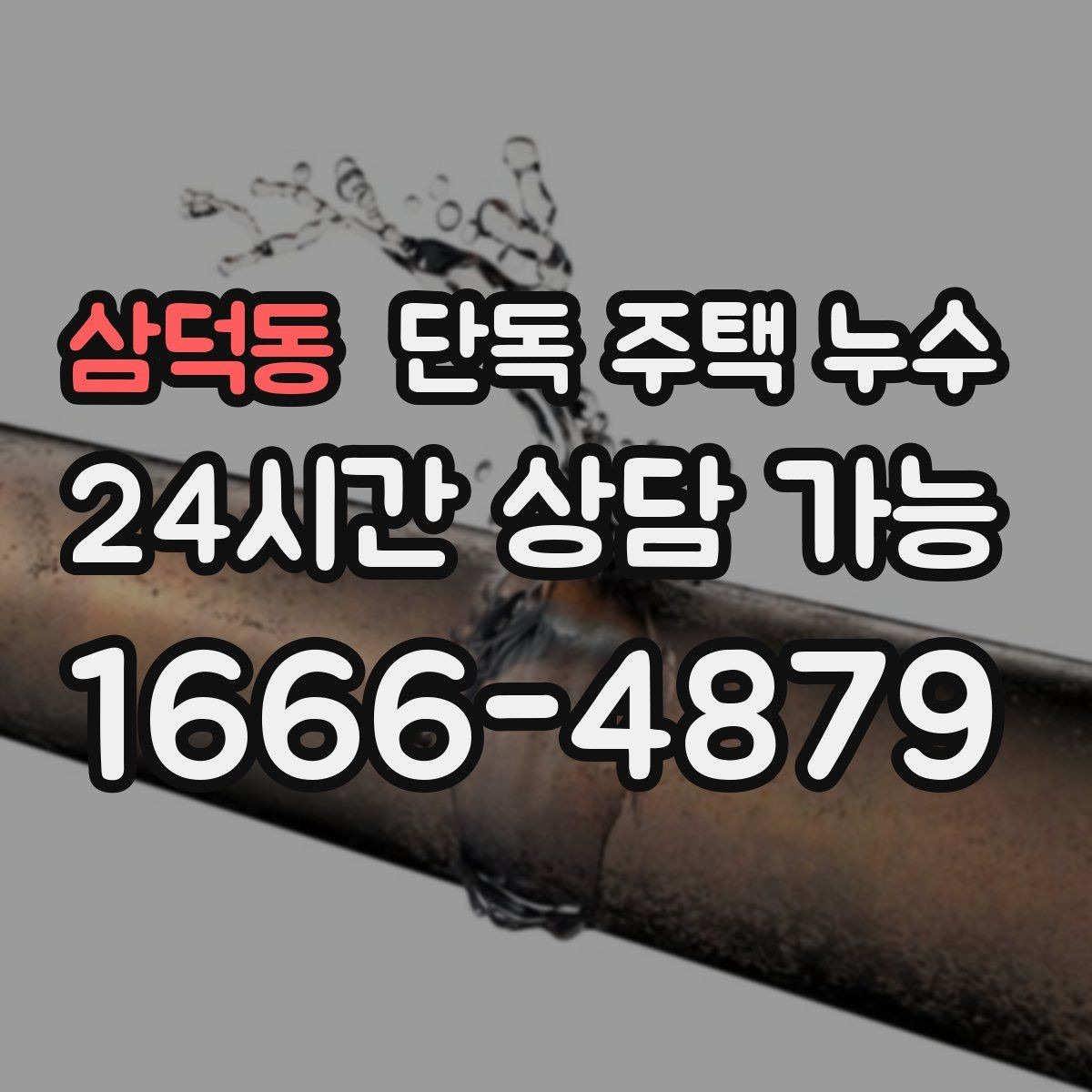 삼덕동 단독 주택 누수 싱크대 하부에서 물이 새는 흔한 원인
