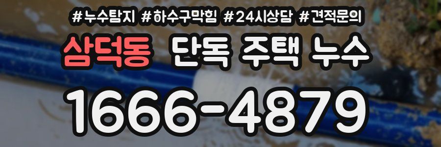 삼덕동 단독 주택 누수
