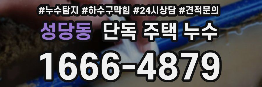 성당동 단독 주택 누수