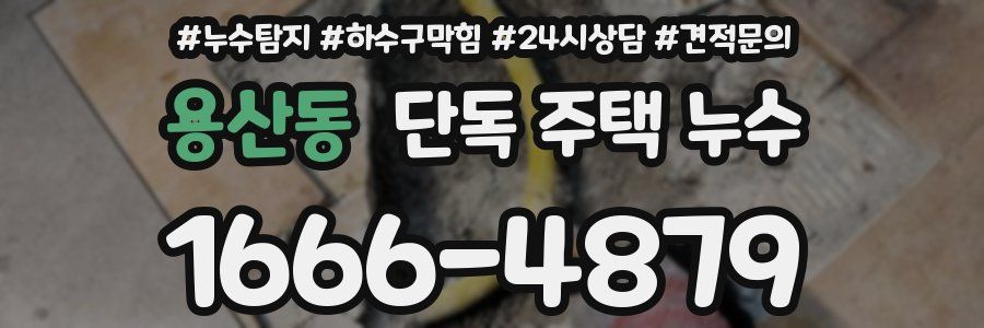 용산동 단독 주택 누수