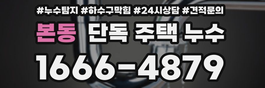 본동 단독 주택 누수