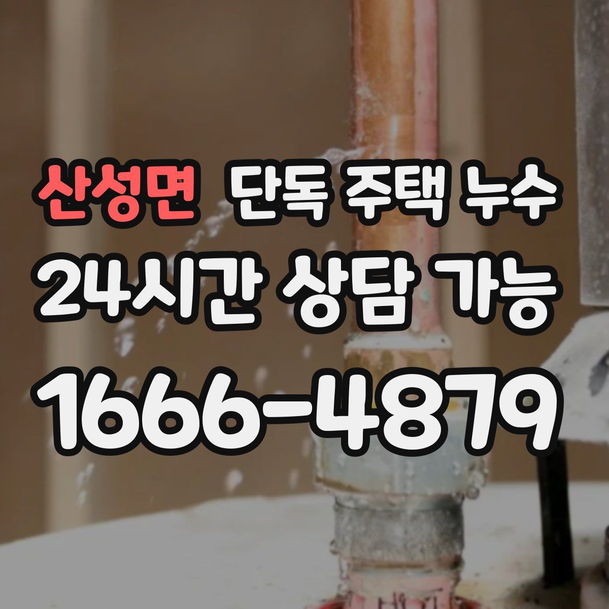 산성면 단독 주택 누수