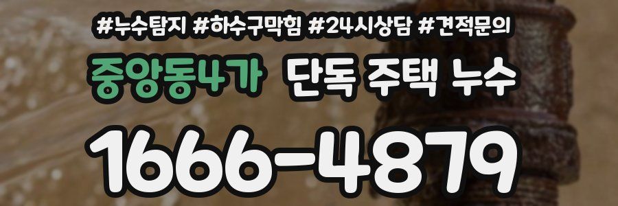 중앙동4가 단독 주택 누수