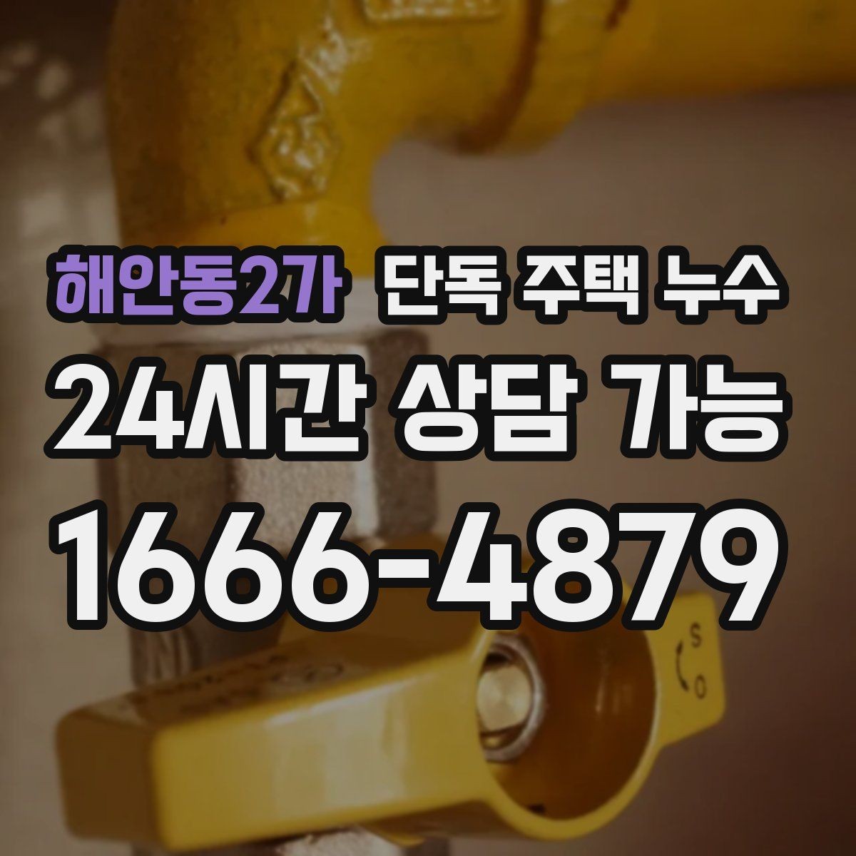해안동2가 단독 주택 누수 계량기 확인으로 누수 가능성 체크하기