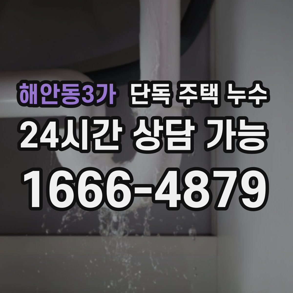 해안동3가 단독 주택 누수