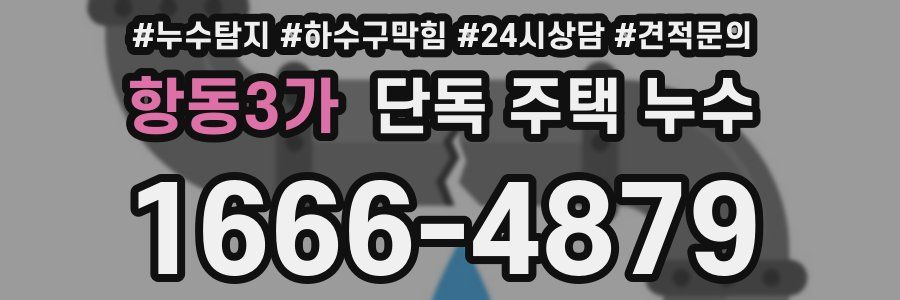 항동3가 단독 주택 누수