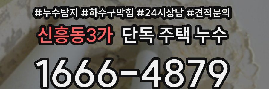 신흥동3가 단독 주택 누수