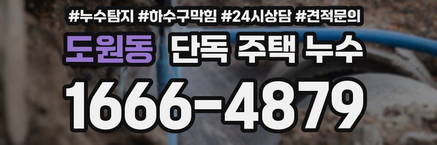 도원동 단독 주택 누수