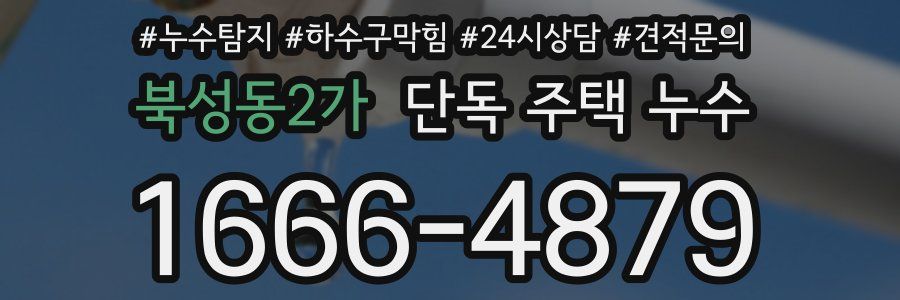 북성동2가 단독 주택 누수