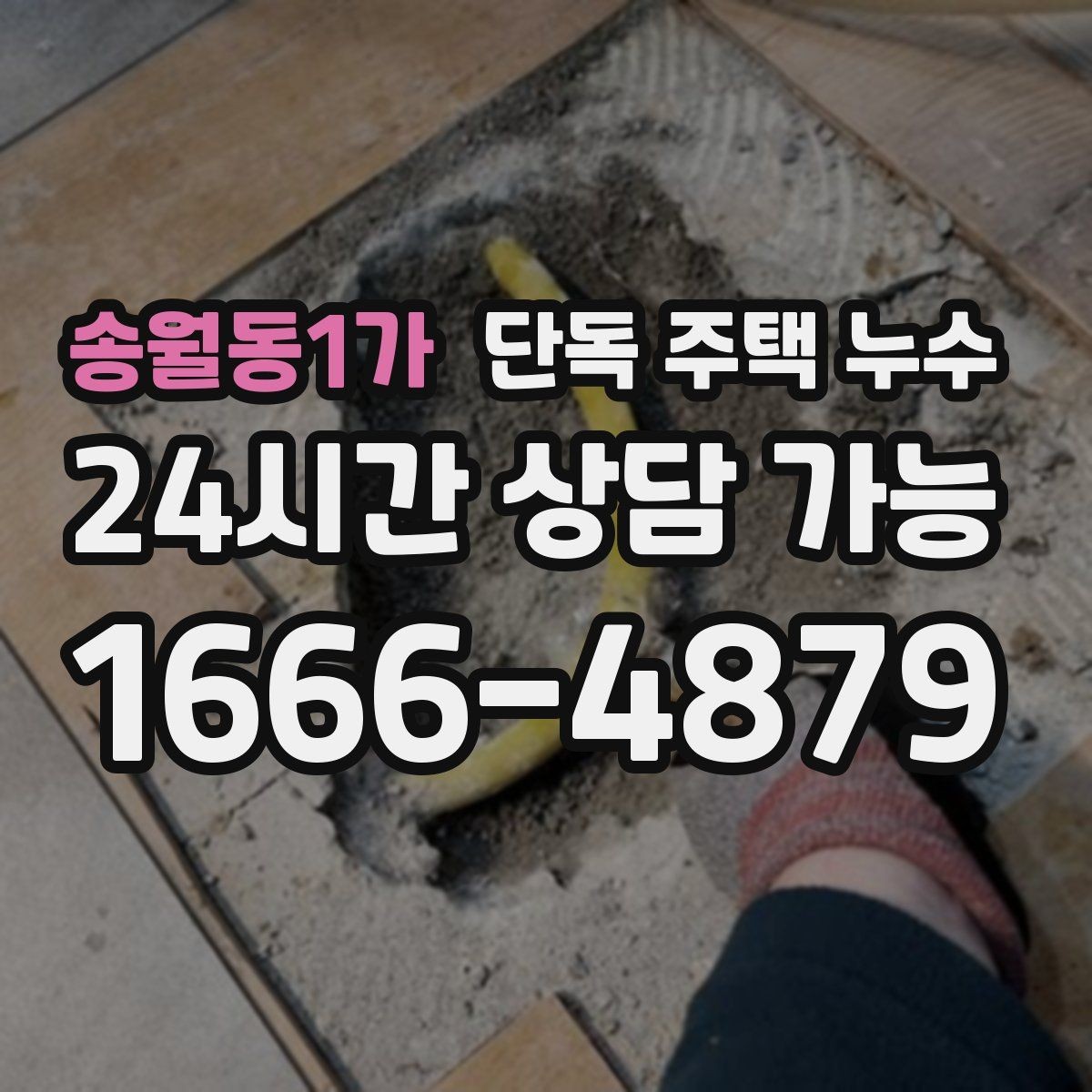 송월동1가 단독 주택 누수 담장 쪽으로 물이 고이면 위험한 이유