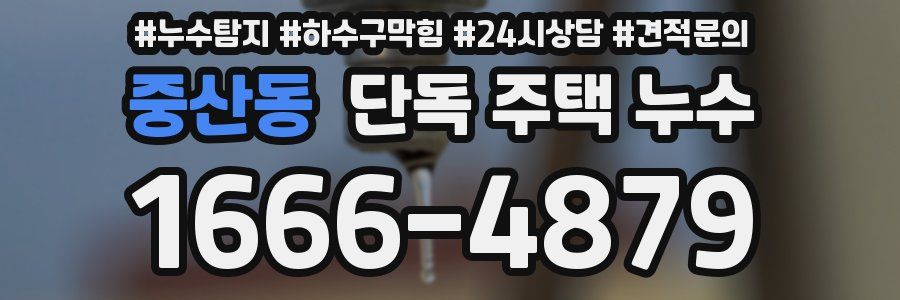 중산동 단독 주택 누수