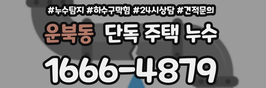 운북동 단독 주택 누수