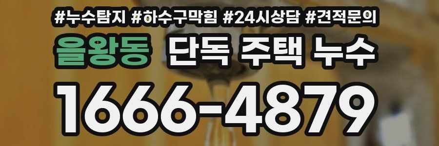 을왕동 단독 주택 누수