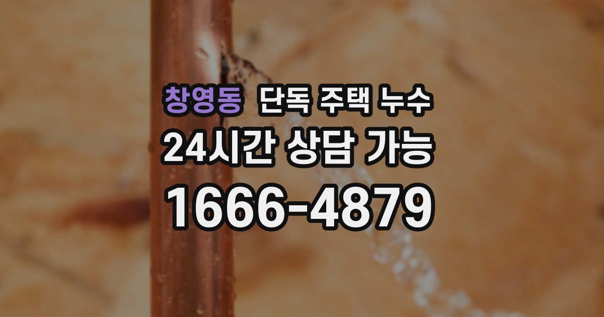 창영동 단독 주택 누수
