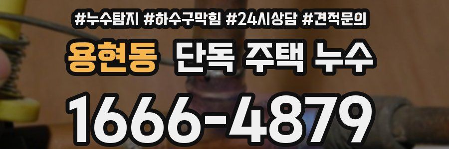 용현동 단독 주택 누수