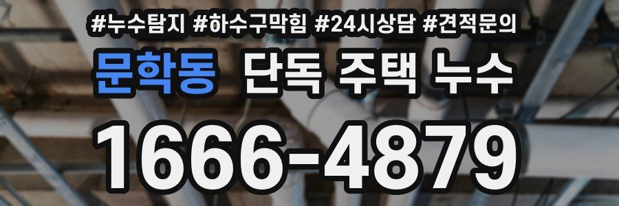 문학동 단독 주택 누수