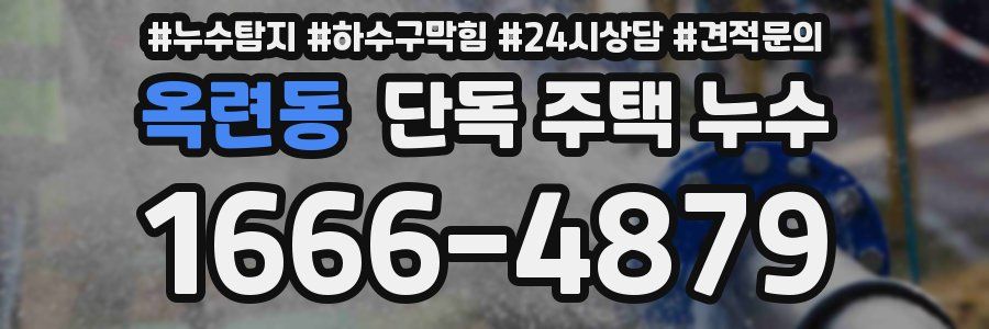 옥련동 단독 주택 누수