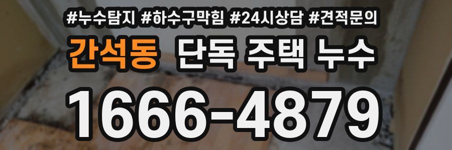 간석동 단독 주택 누수