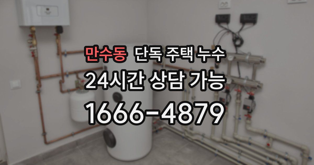 만수동 단독 주택 누수