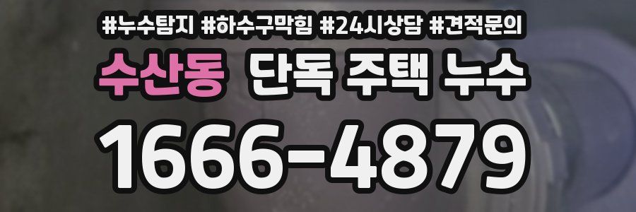 수산동 단독 주택 누수