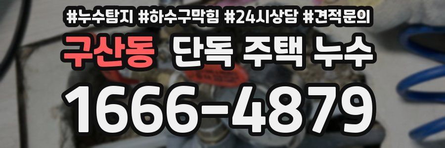 구산동 단독 주택 누수