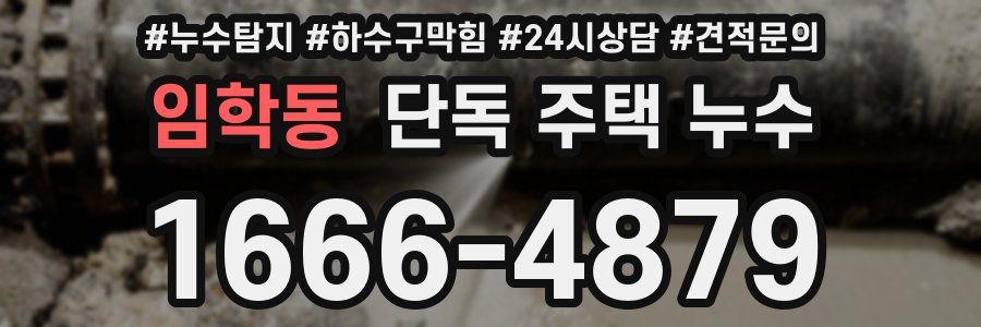 임학동 단독 주택 누수