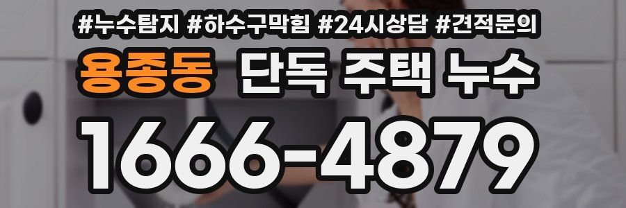 용종동 단독 주택 누수