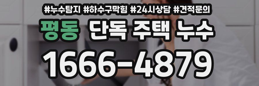 평동 단독 주택 누수