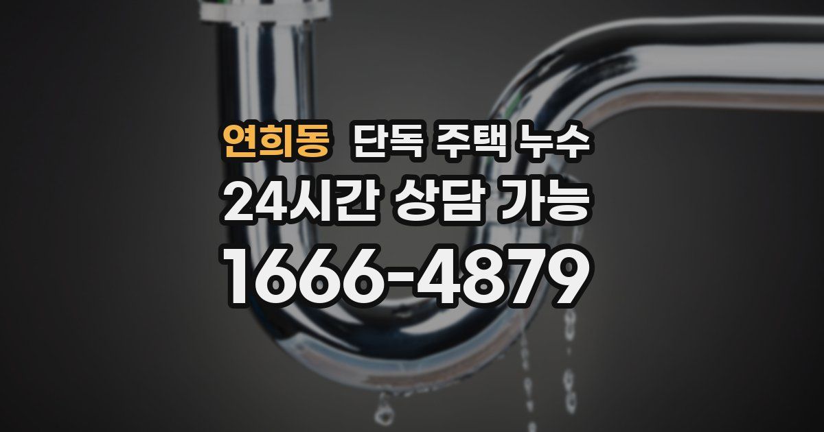 연희동 단독 주택 누수