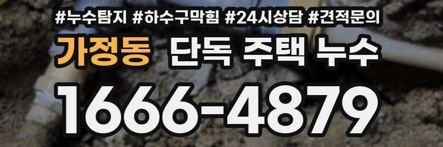 가정동 단독 주택 누수
