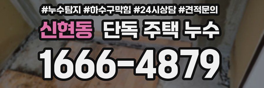 신현동 단독 주택 누수